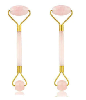 Jade Facial Roller & Gua Sha Set - Natural Stone Beauty Massager