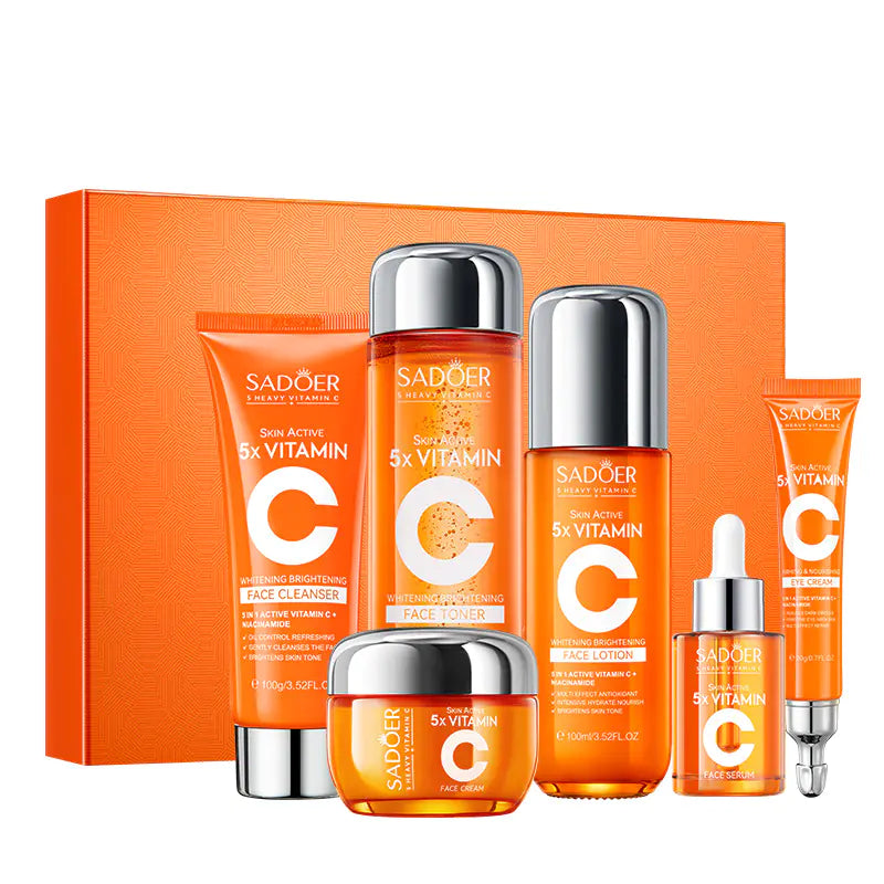 Vitamin C Brightening Skincare Gift Set - Complete Whitening & Radiance Collection