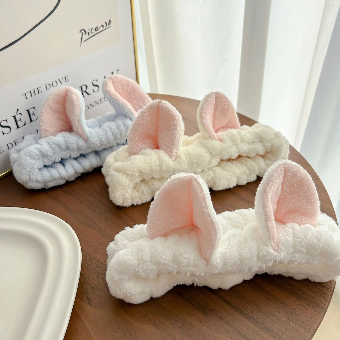 Cat Ear Headband - Soft Spa Headband for Makeup, Skincare & Face Washing