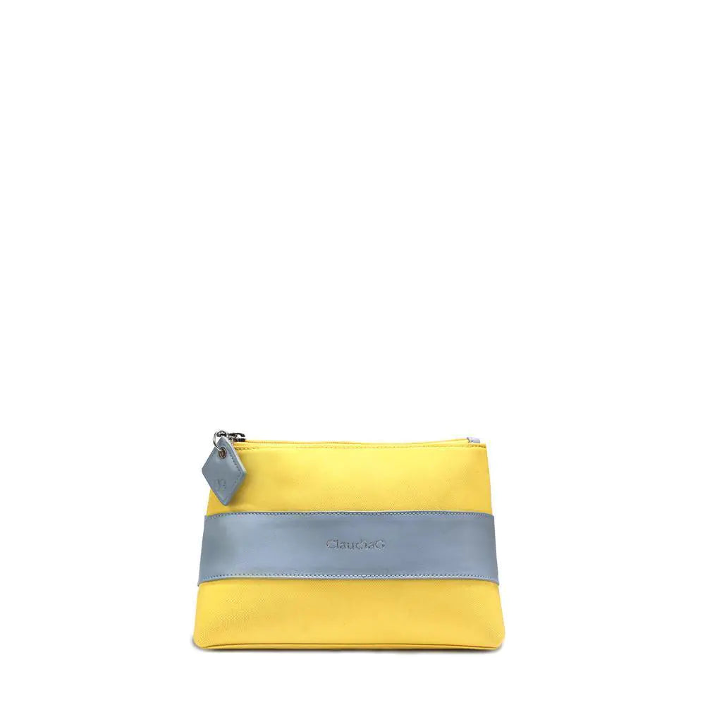 Pollen Beauty Pouch - Canvas & Leather Makeup Organizer Bag