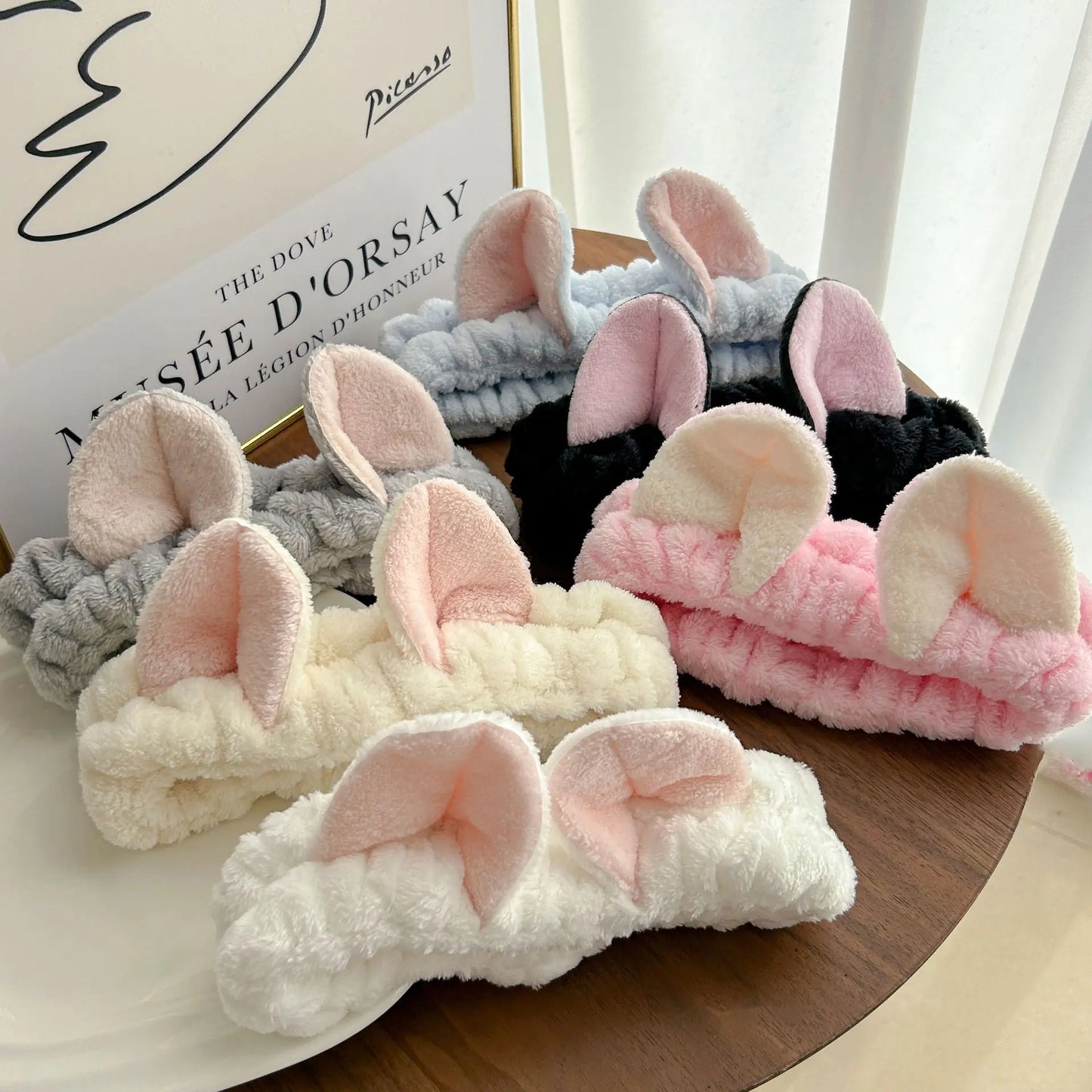 Cat Ear Headband - Soft Spa Headband for Makeup, Skincare & Face Washing