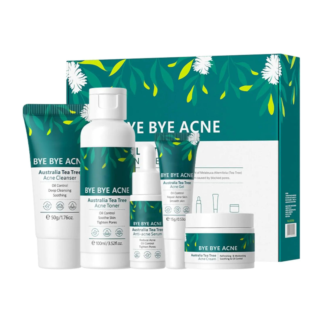 Acne Treatment Set Tea Tree Oil Clear Skin Kit