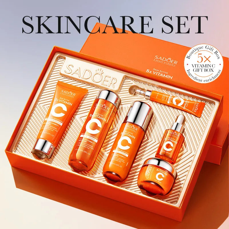 Vitamin C Brightening Skincare Gift Set - Complete Whitening & Radiance Collection