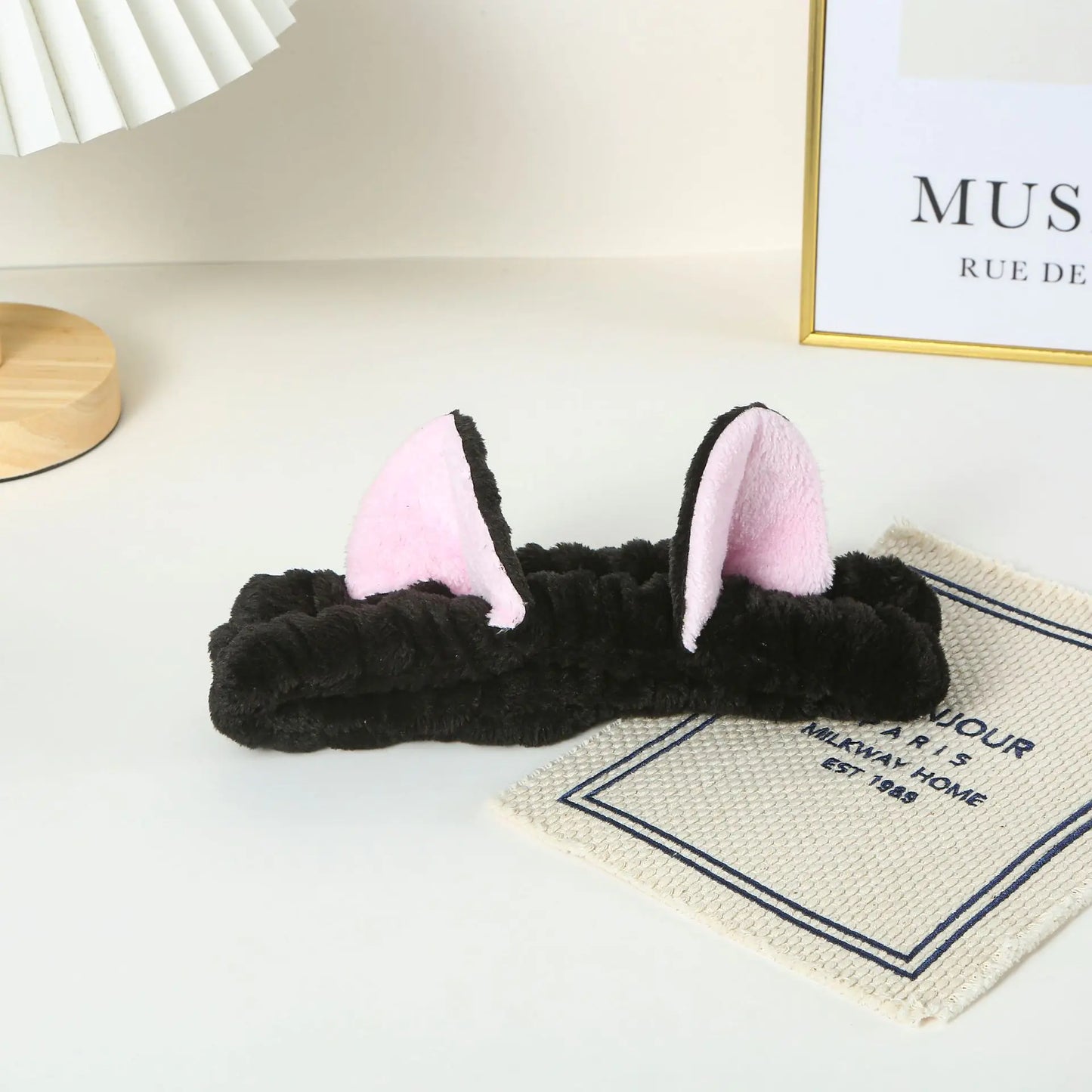 Cat Ear Headband - Soft Spa Headband for Makeup, Skincare & Face Washing
