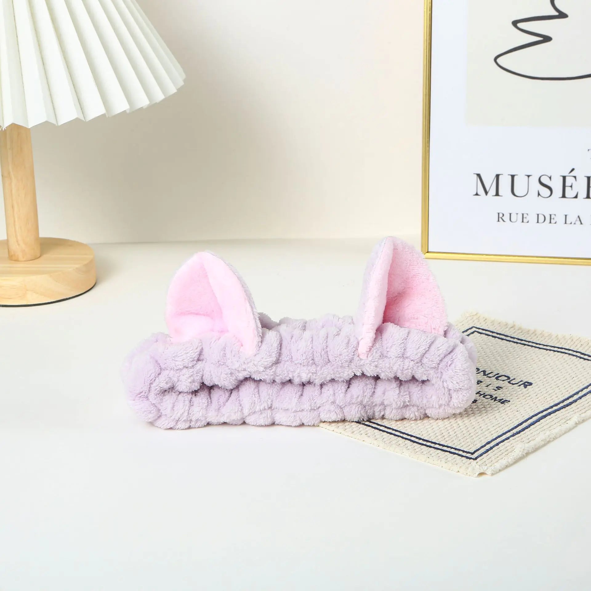 Cat Ear Spa Headband Soft Makeup &amp; Skincare Band