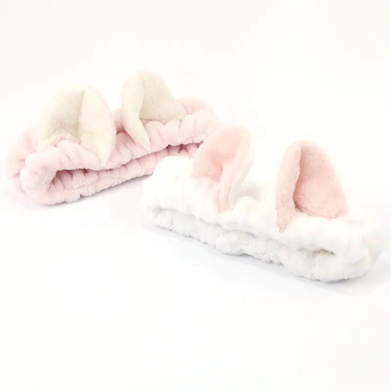 Cat Ear Spa Headband Soft Makeup &amp; Skincare Band