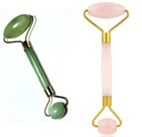 Jade Stone Roller and Gua Sha Set Face Massage Kit