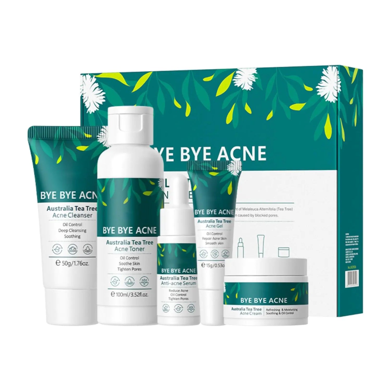 Acne Treatment Set Tea Tree Oil Clear Skin Kit
