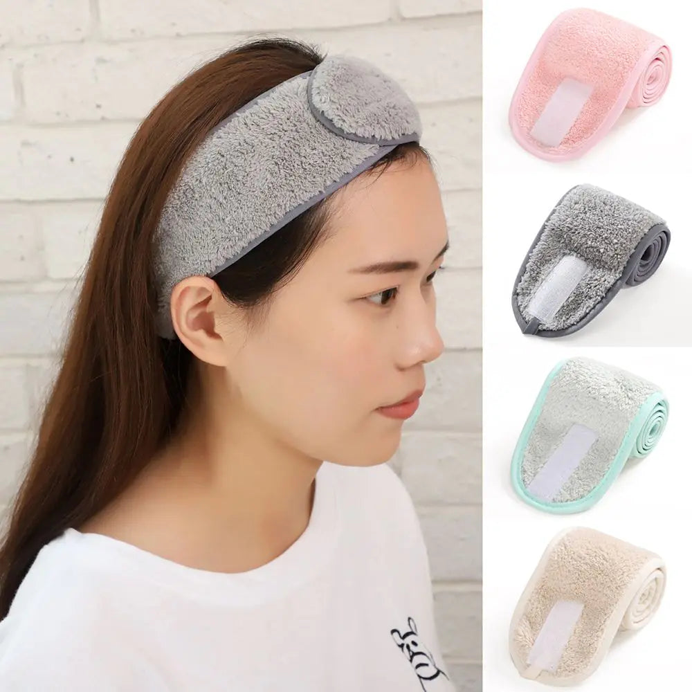 Bow Headband for Makeup & Skincare - Soft Spa Headband for Women
