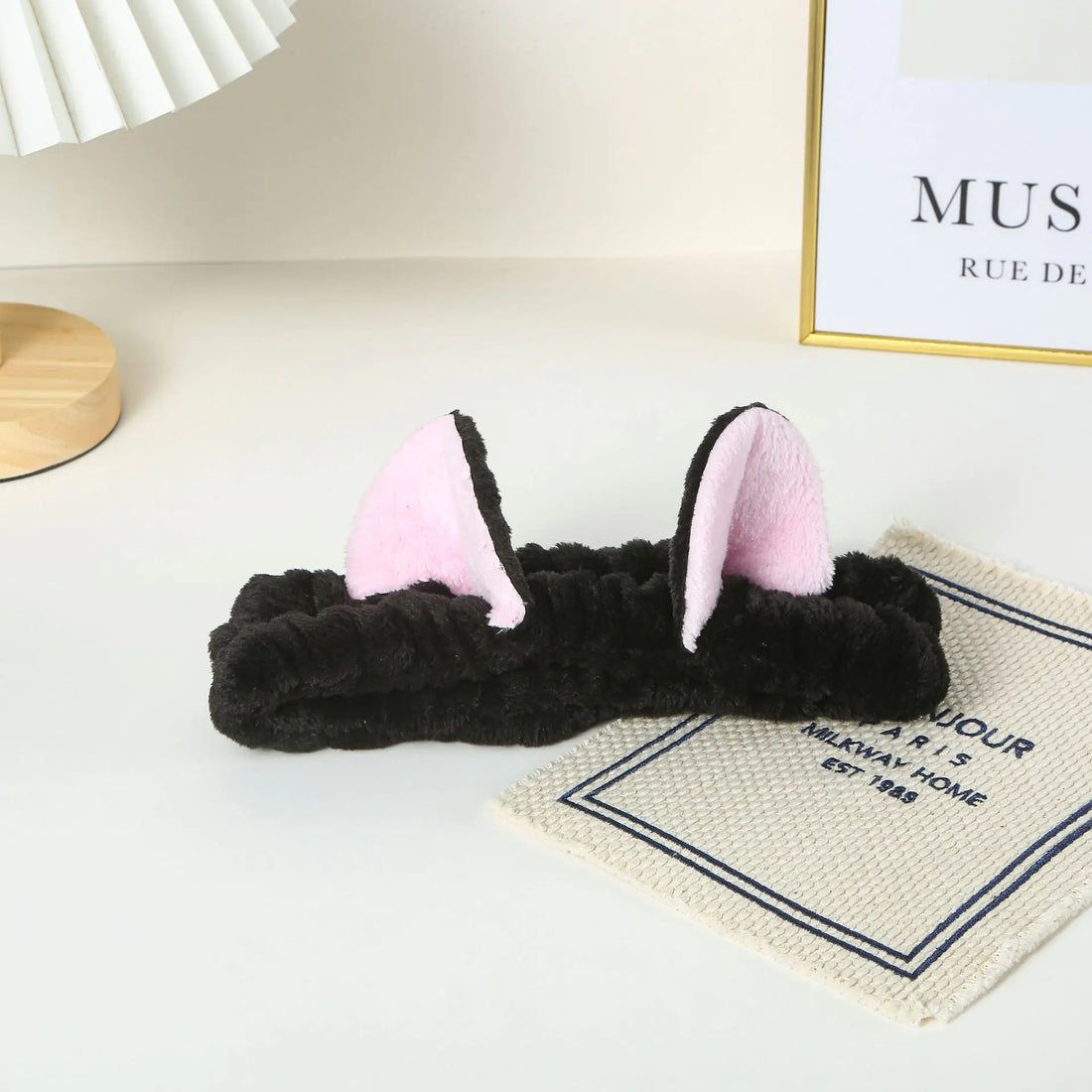 Cat Ear Spa Headband Soft Makeup &amp; Skincare Band